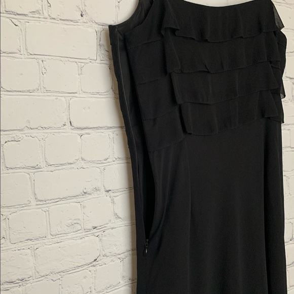 Black silk and ruffle dress by Ann Taylor LOFT - Picture 8 of 8